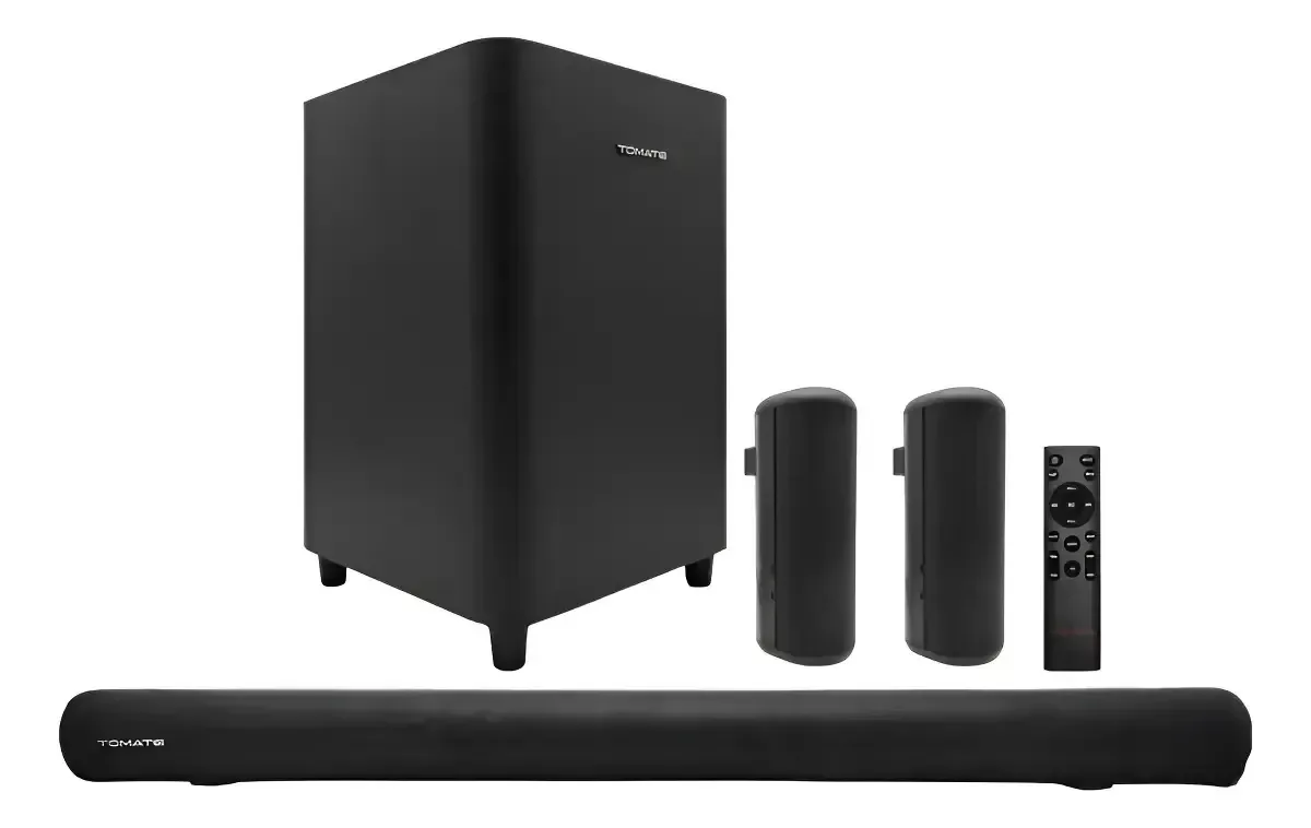 Soundbar Tomate Caixa De Som 280w Profissional Preto Usb