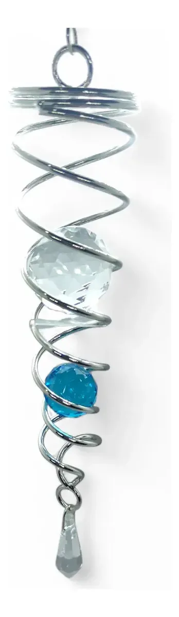 Suncatcher Captador Catalisador Energia Fengshui Azul 30cm