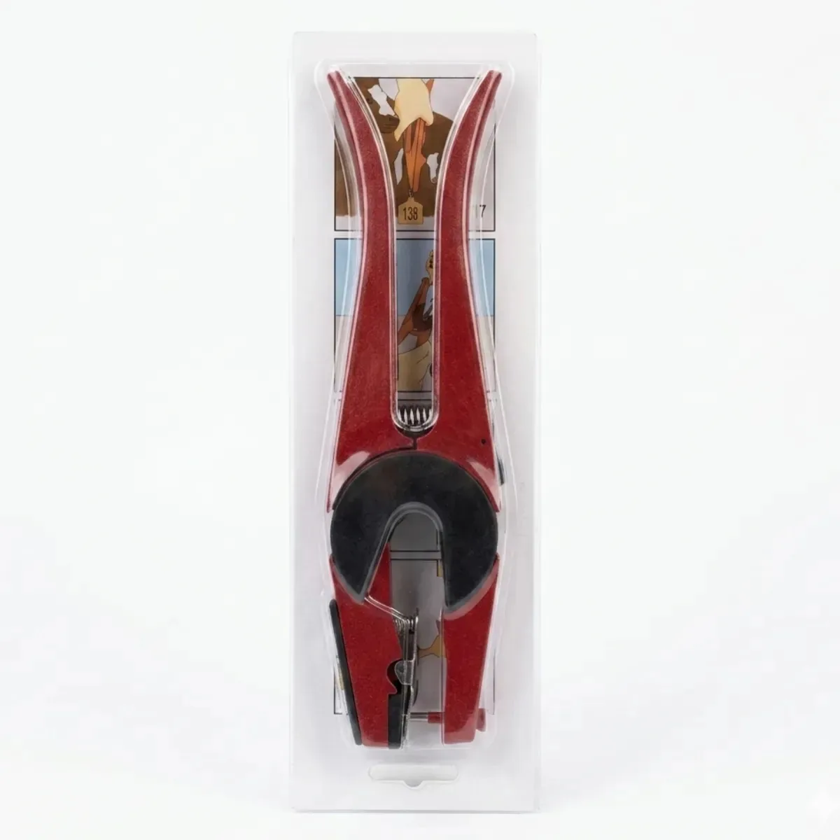 Aplicador Universal Brincos Alumínio Bovinos E Ovinos Vermelho E Preto