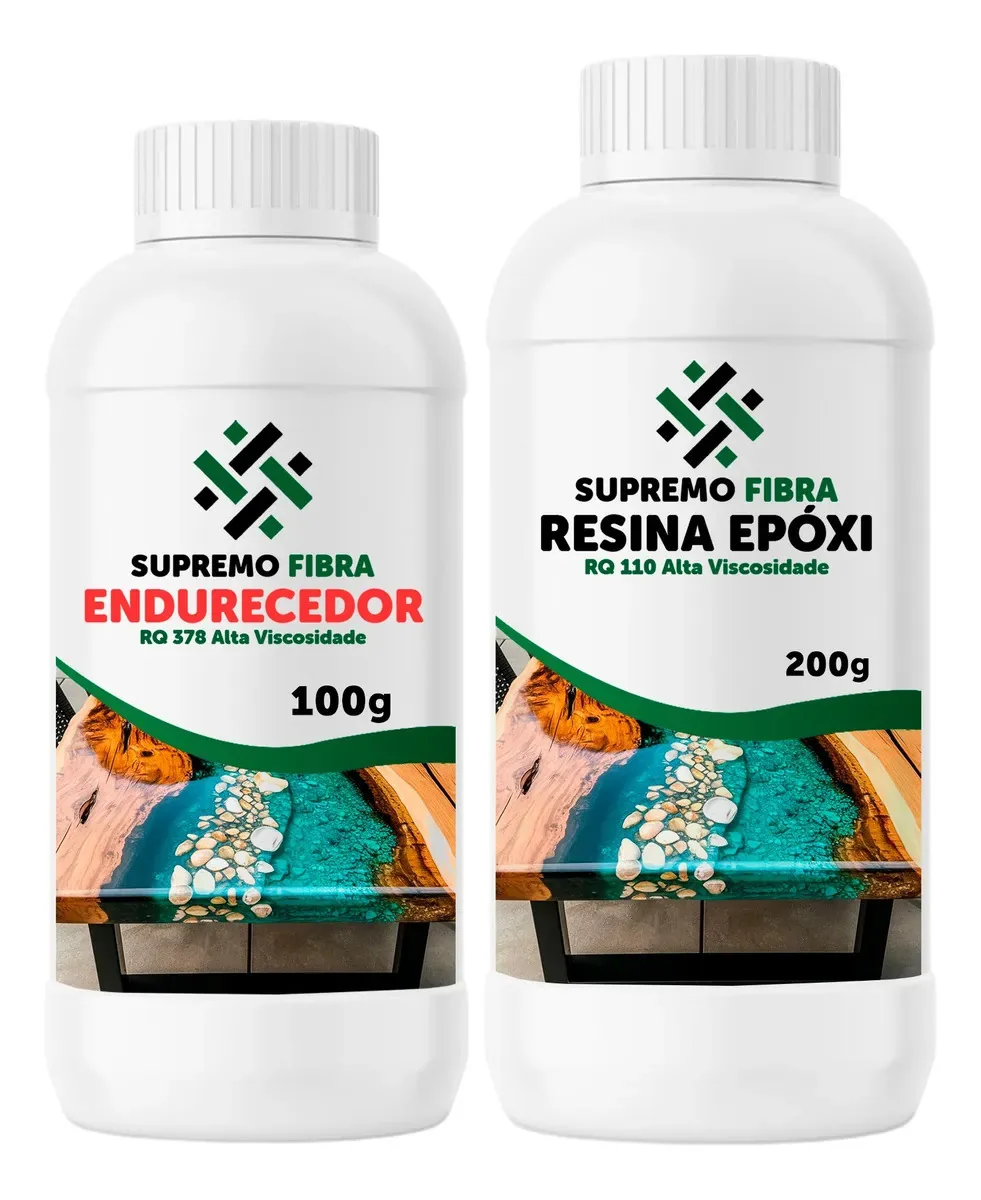 Resina Epox Cristal Para Adesivos E Kit C/ 300 G Cristal