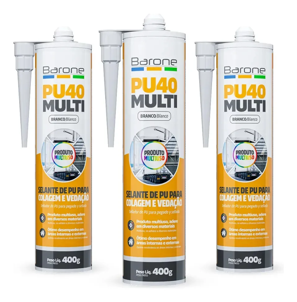 Rejunte para construção Barone PU 40 400g cor branco