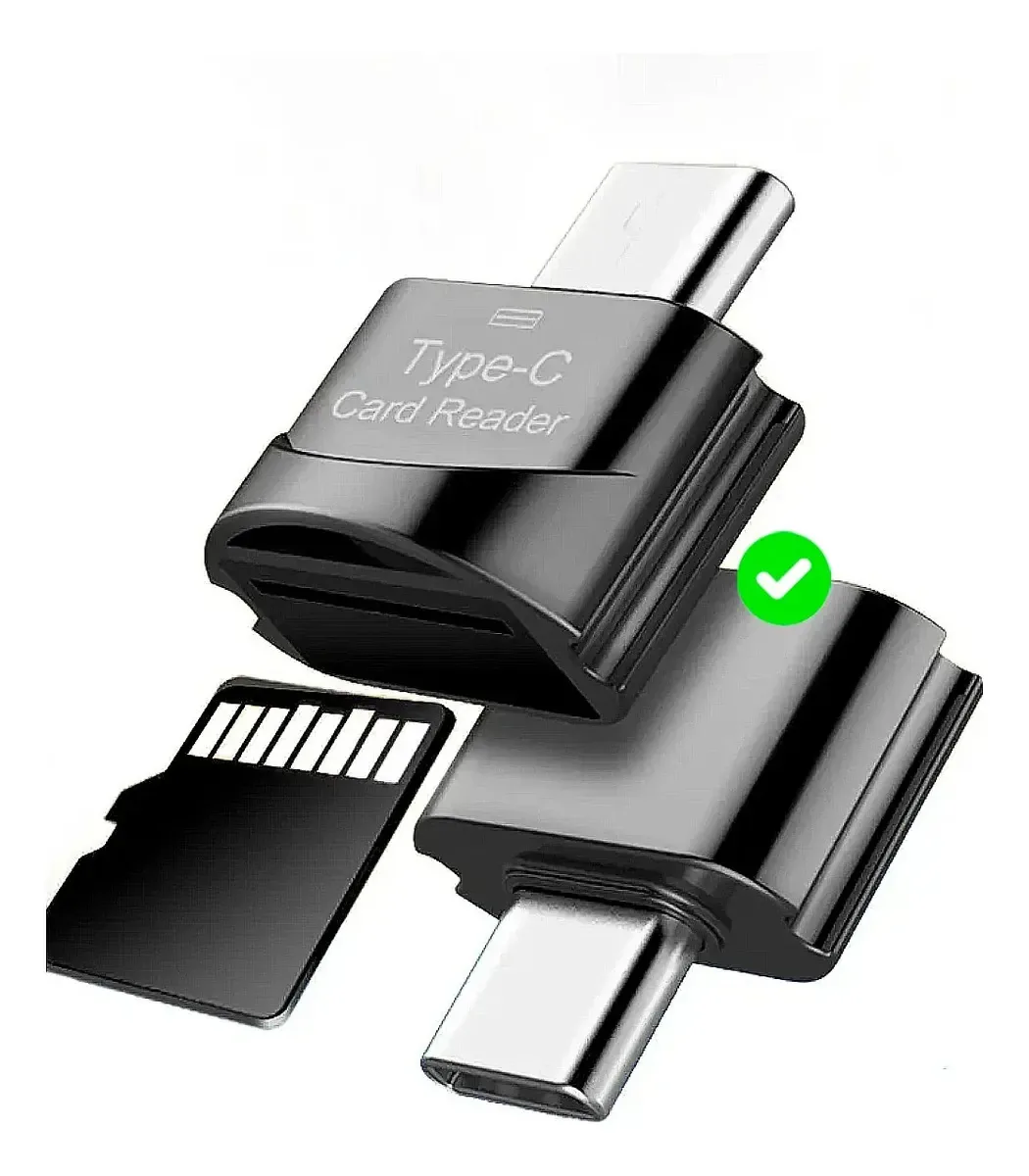 Adaptador Usb Tipo C Com Cartão Micro Sd Rock Para Macbook