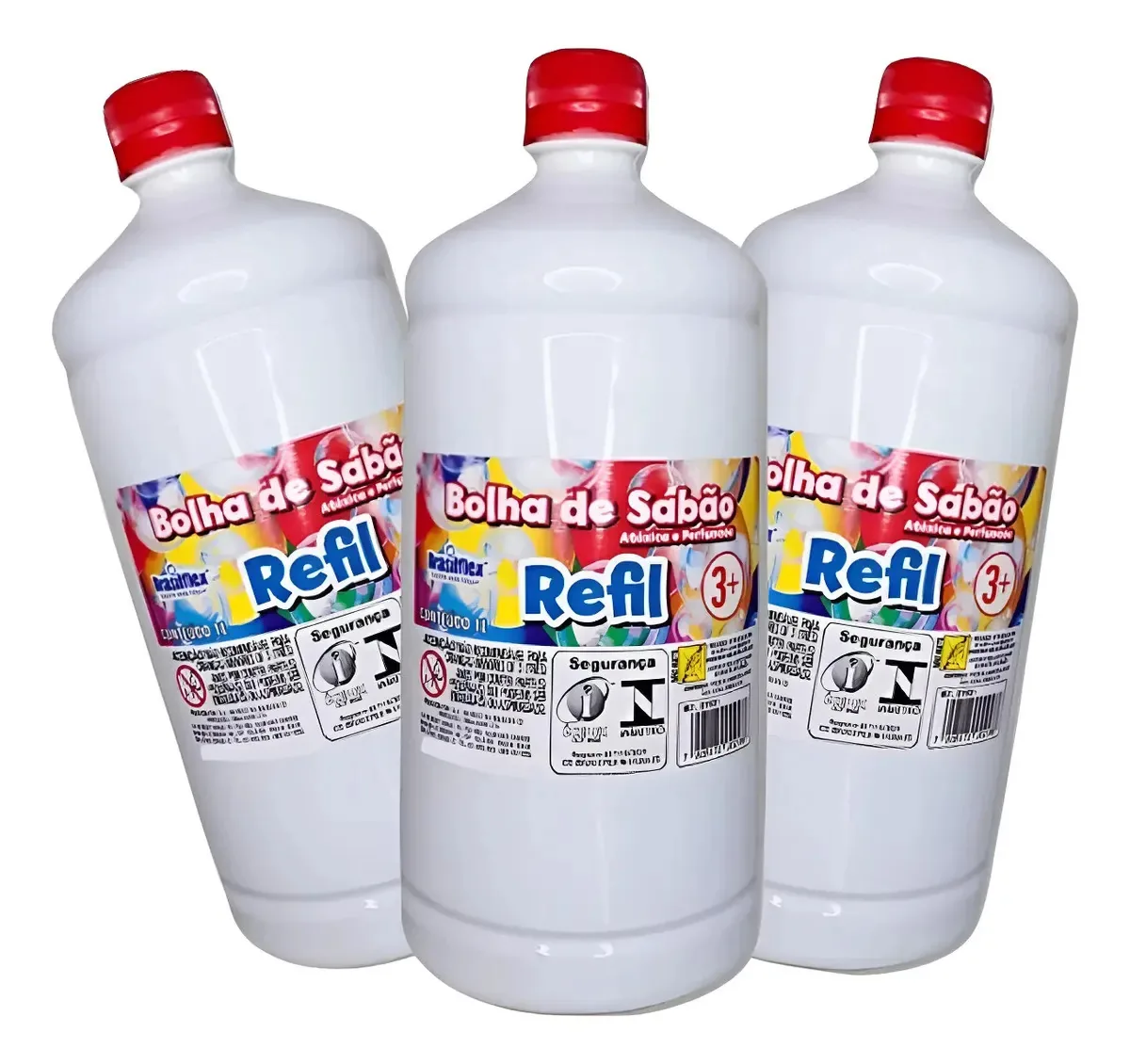 Refil Bolha De Sabao 3 Litros Para Lanca Bolhas Brinquedos