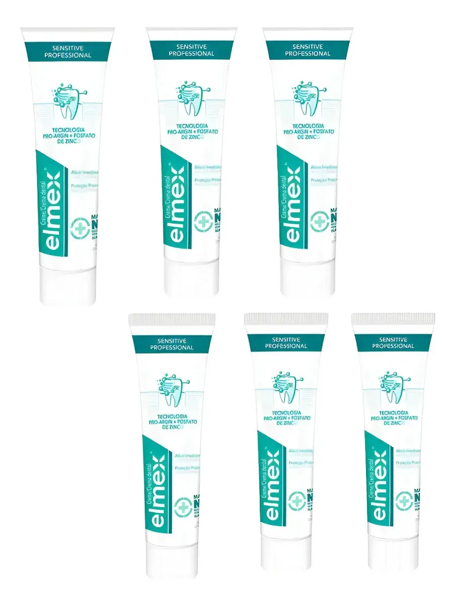 Kit 6 Cremes Dentais Elmex Sensitive Professional 110g