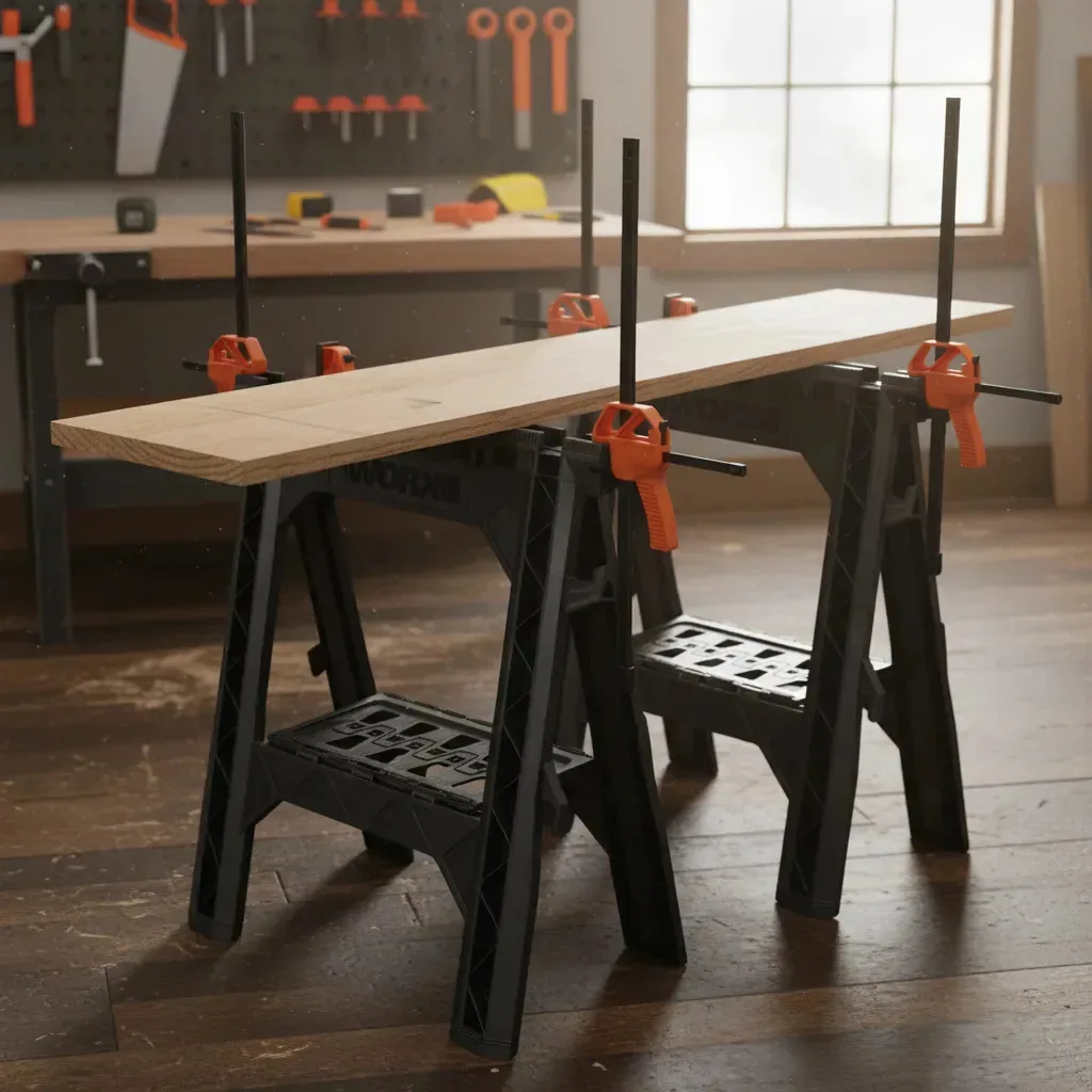 Par Bancada Cavalete Multiuso Sawhorse Wx065 Worx Sargento