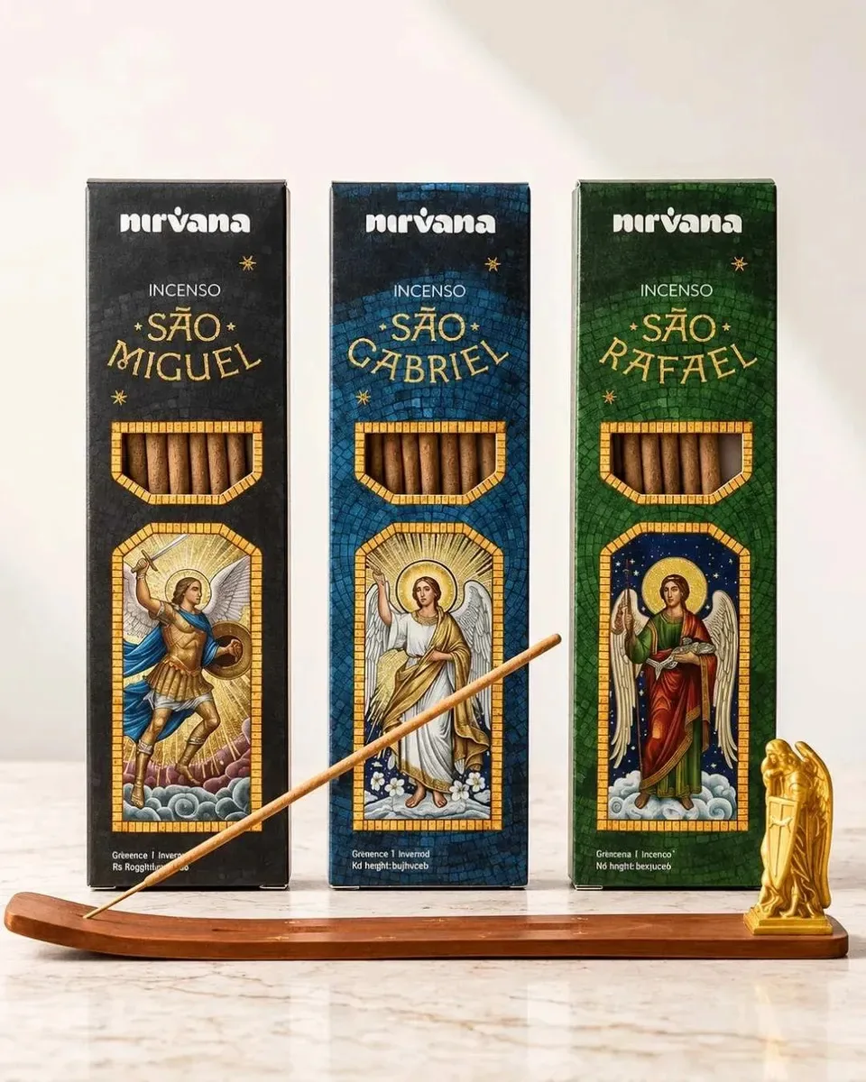 Kit Incensos Arcanjos + Incensário Exclusivo