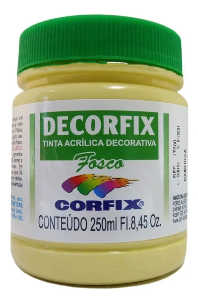 Tinta Acrílica Fosca Corfix 250ml Para Arte E Artesanato Camurça