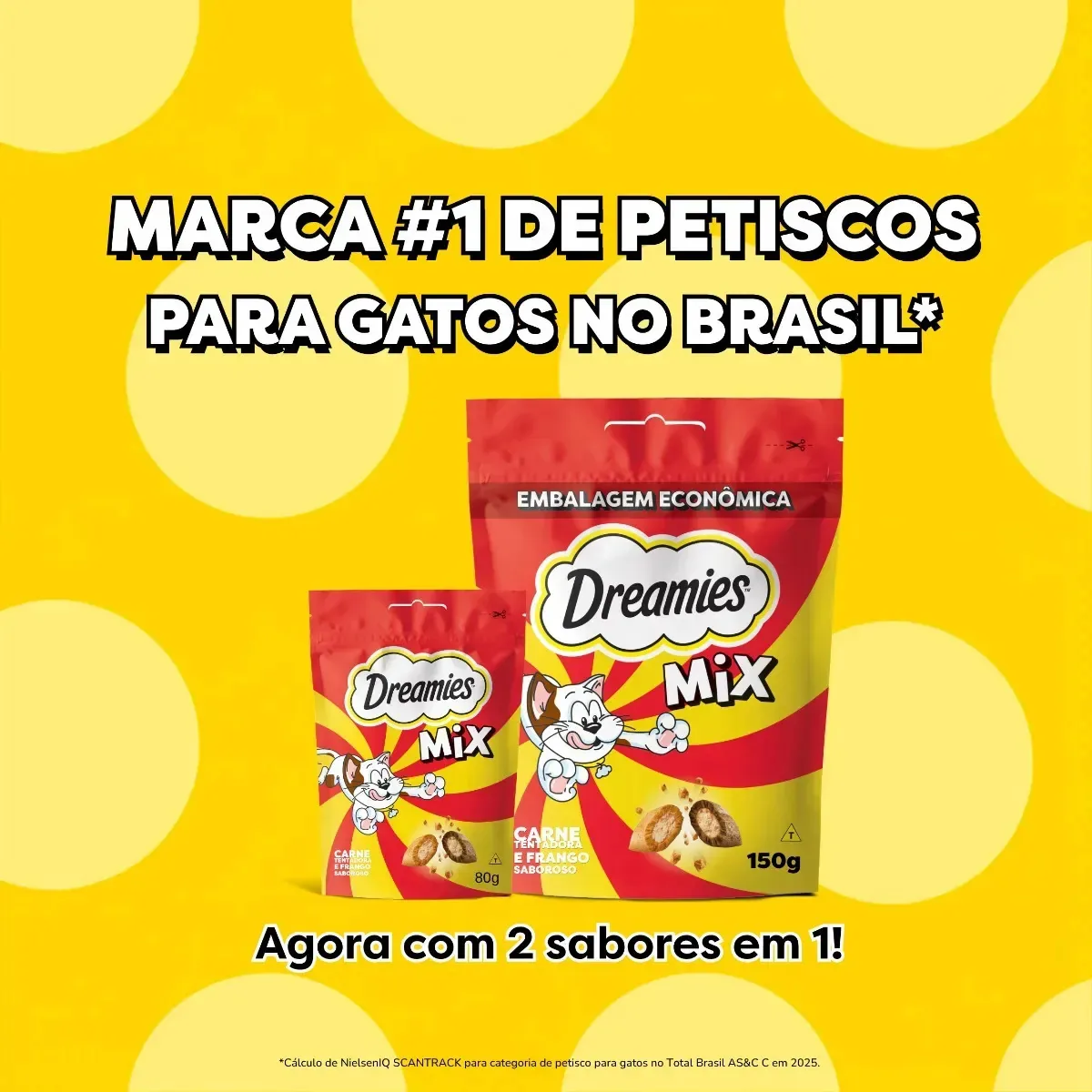 Petisco Dreamies Snack Gato Adulto 150g
