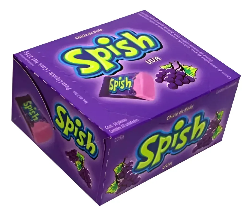 Chiclete Spish Uva 160g