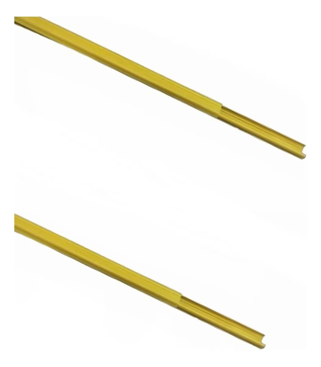 2x Canaleta Cerejeira 20x10mm C/ Dupla Face 2 Metros Cada