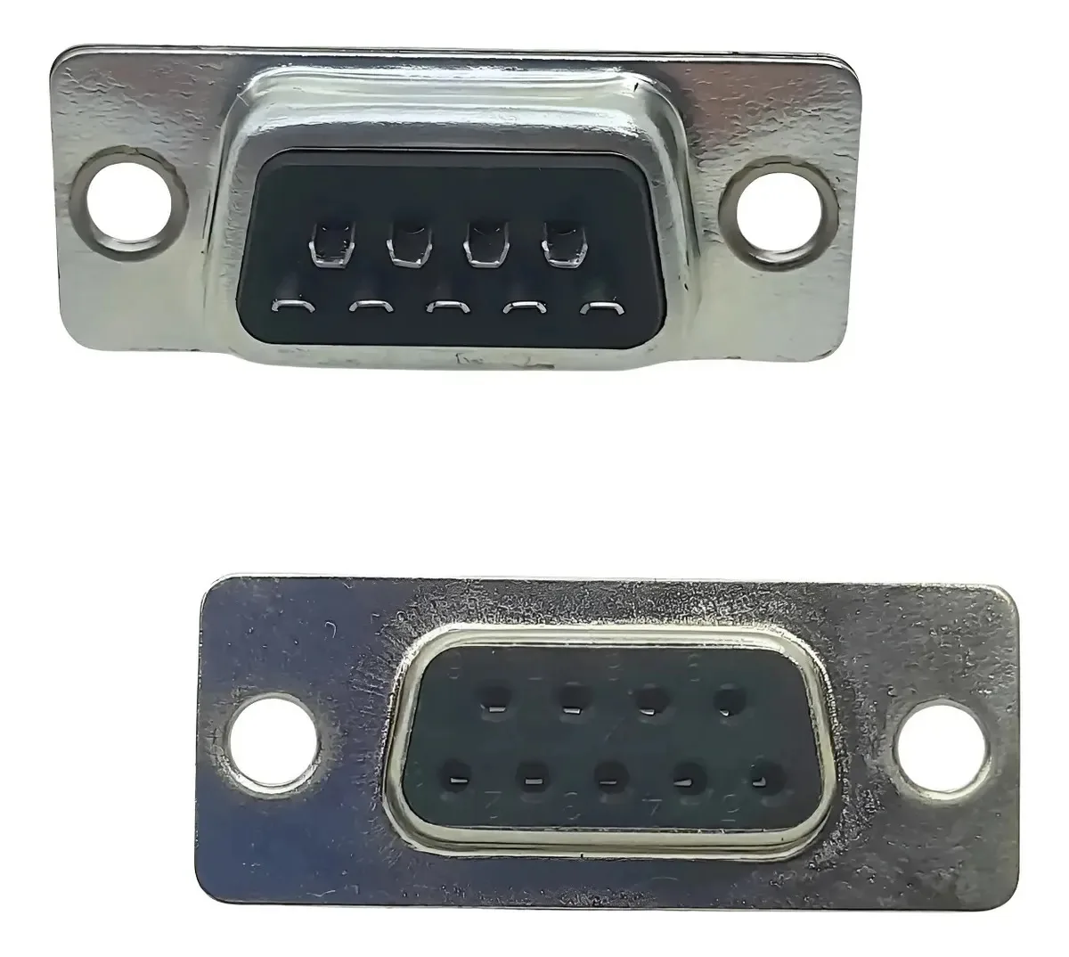 Kit Com 35 Conectores DB9 Fêmea de Metal