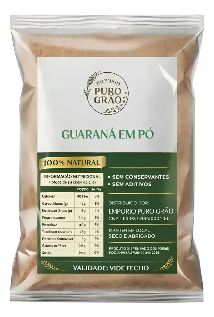 Guaraná Em Pó Natural Empório Puro Grão - 1 Kg