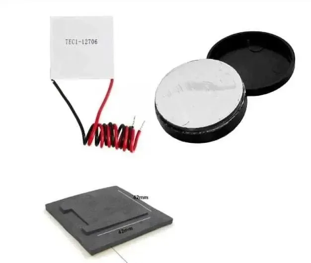 Kit 1 Peltier 12706 + 1junta Isolante + 1 Pasta Térmica 15g