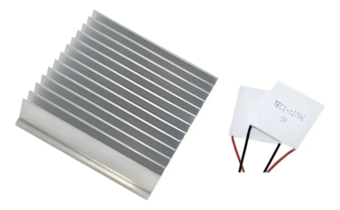 Pastilha Peltier Tec1-12706 + Dissipador De Calor 10cm
