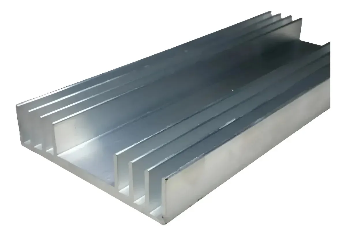 Barra Dissipador Calor Aluminio 8,6cm Larg X 65cm Compr