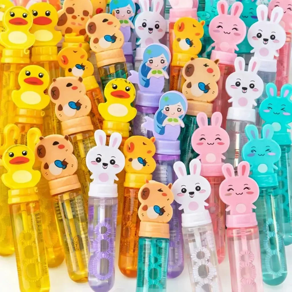 Brinquedo Lança Bolhas Formato Mini Bastão Sortidos One Basic Kit Mini Bastão Bolha Sabão Sortidos - Kit X 12 Unidades