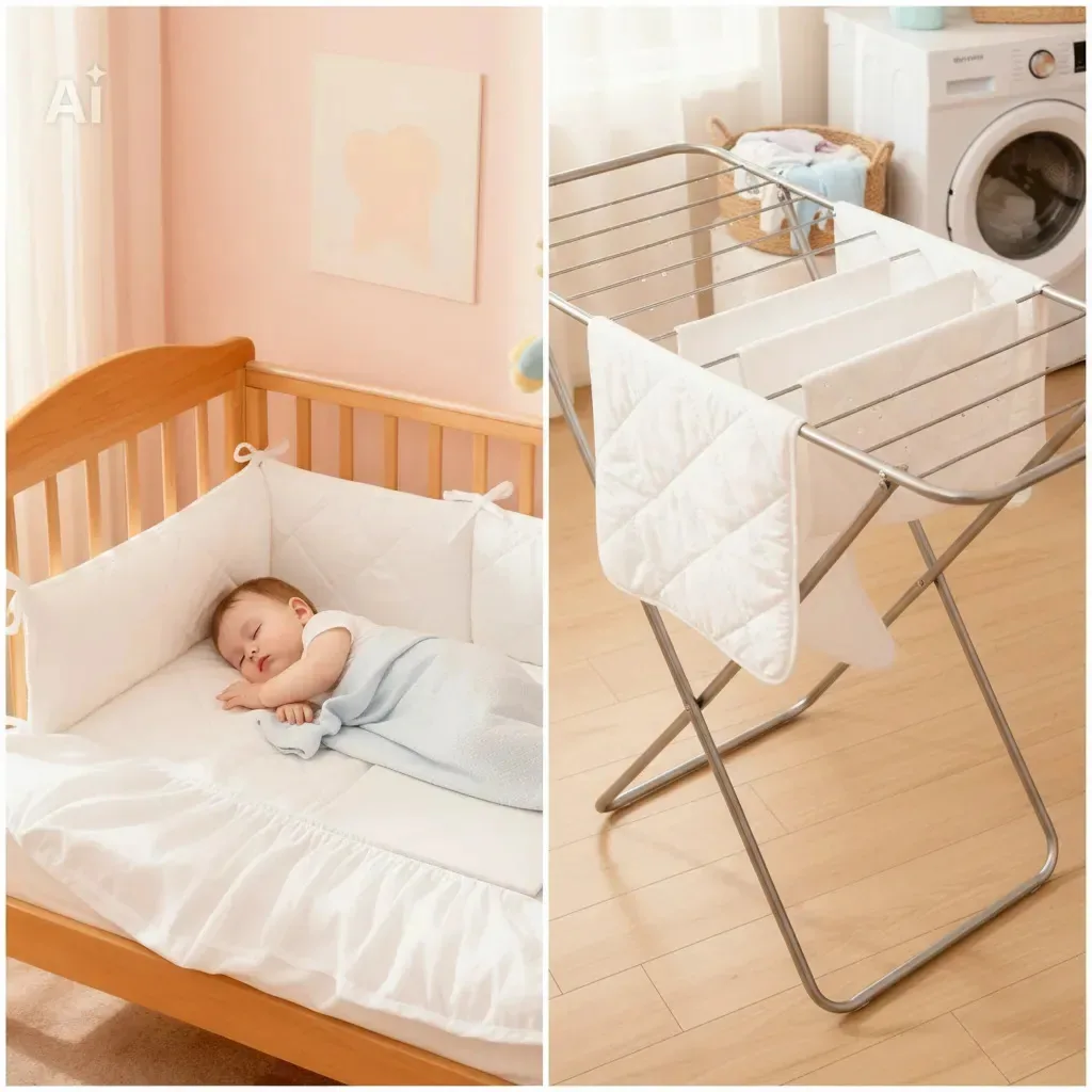 Protetor Impermeavel Berço Colchão Baby Jolitex Ternille Baby Branco