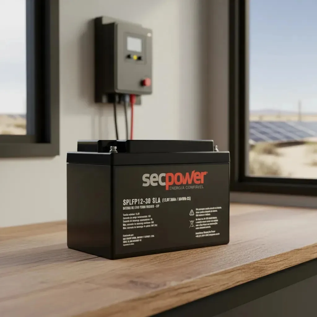 Bateria De Lítio Secpower 12v 30ah Solar