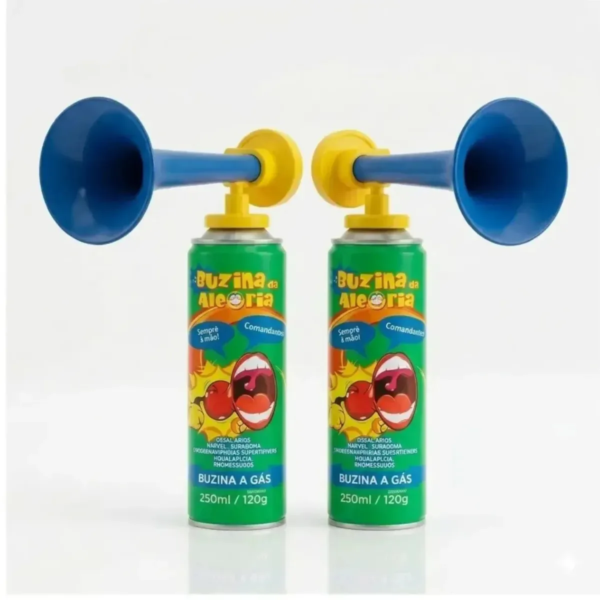 Kit 5 Buzina Da Alegria Festa Carnaval Jogo Copa Eleições Vuvuzela Corneta 215ml
