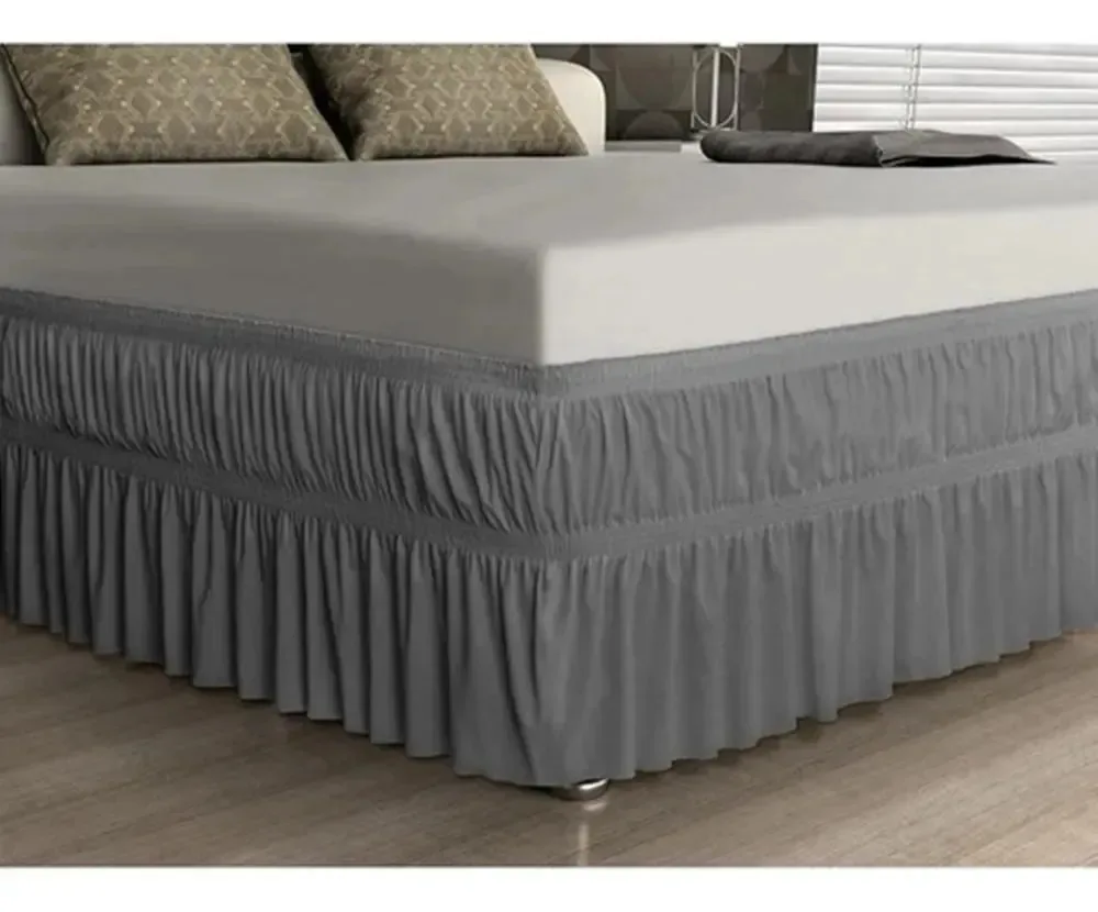 Saia Para Cama Box Casal Queen Chumbo Chumbo