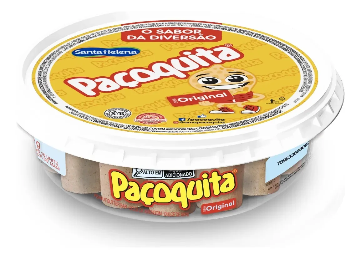 Doce De Amendoim Original Paçoquita Pote 220g