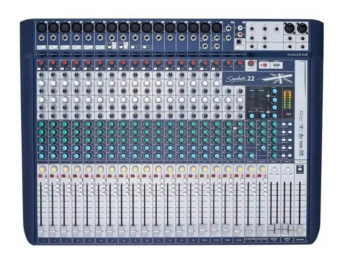 Mesa De Som 22 Canais Soundcraft Signature 22 Usb - Bivolt