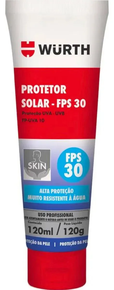 Creme Para Proteção Solar Protetor Uva Uvb Fps 30 Wurth