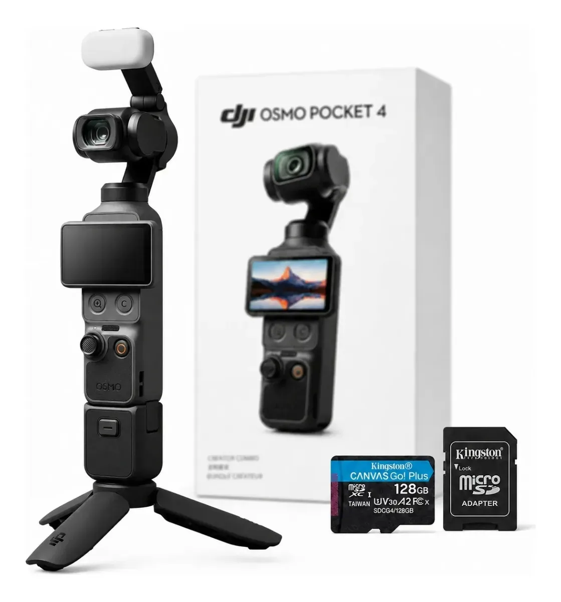 Câmera Dji Osmo Pocket 4 Creator Combo + Cartão Preto