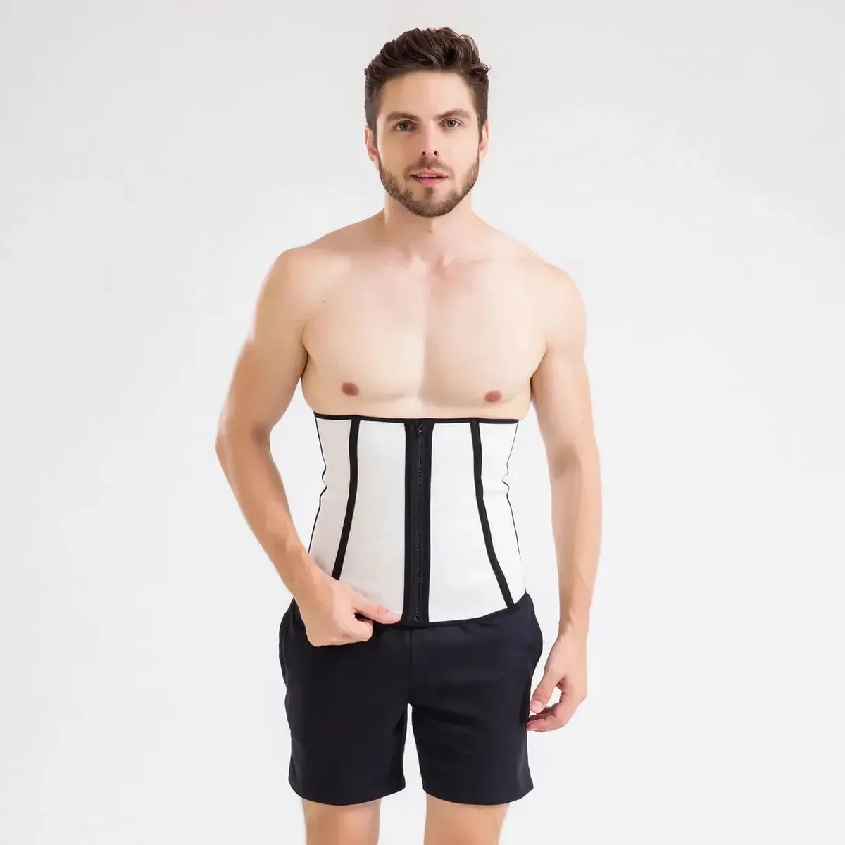 Cinta Waist Trainer Cor Cinza Tamanho Gg