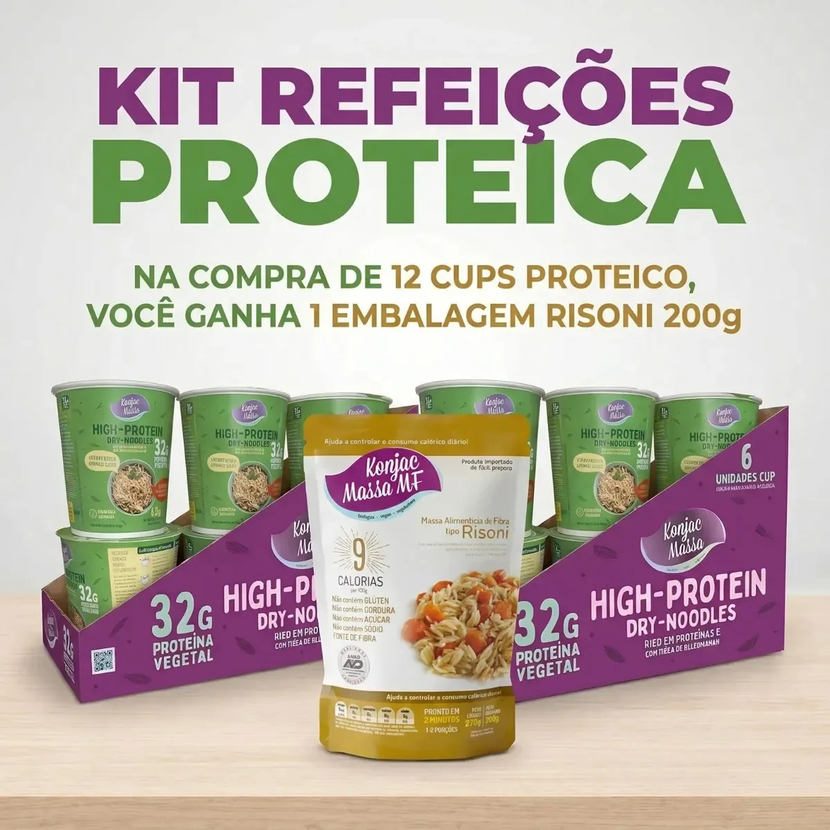 Kit 12 Cups Instantâneo Tomate + 1 Risoni 270g