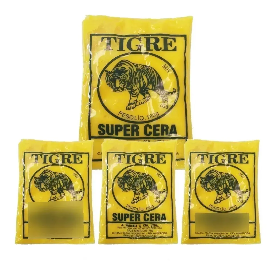 Kit 4 Ceras Pasta Tigre Amarela 720gr Mármores Pisos Móveis