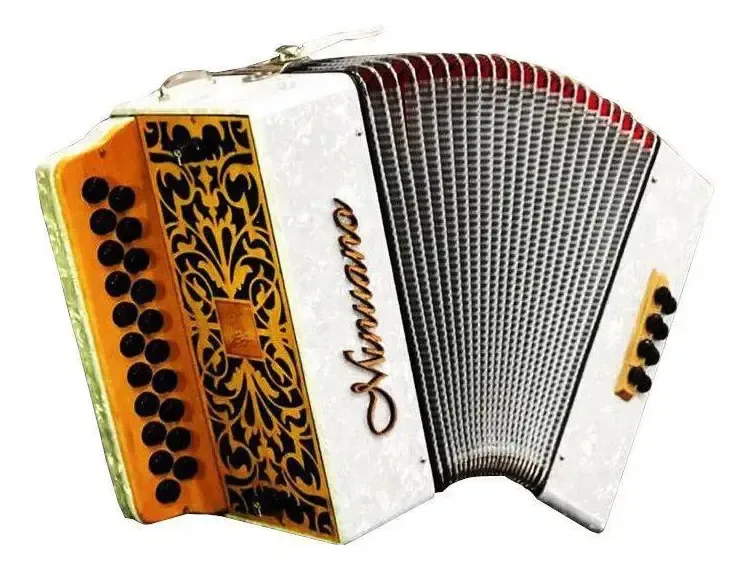 Acordeon 8 Baixos Minuano 8/21 Branca Musicamento Italiano