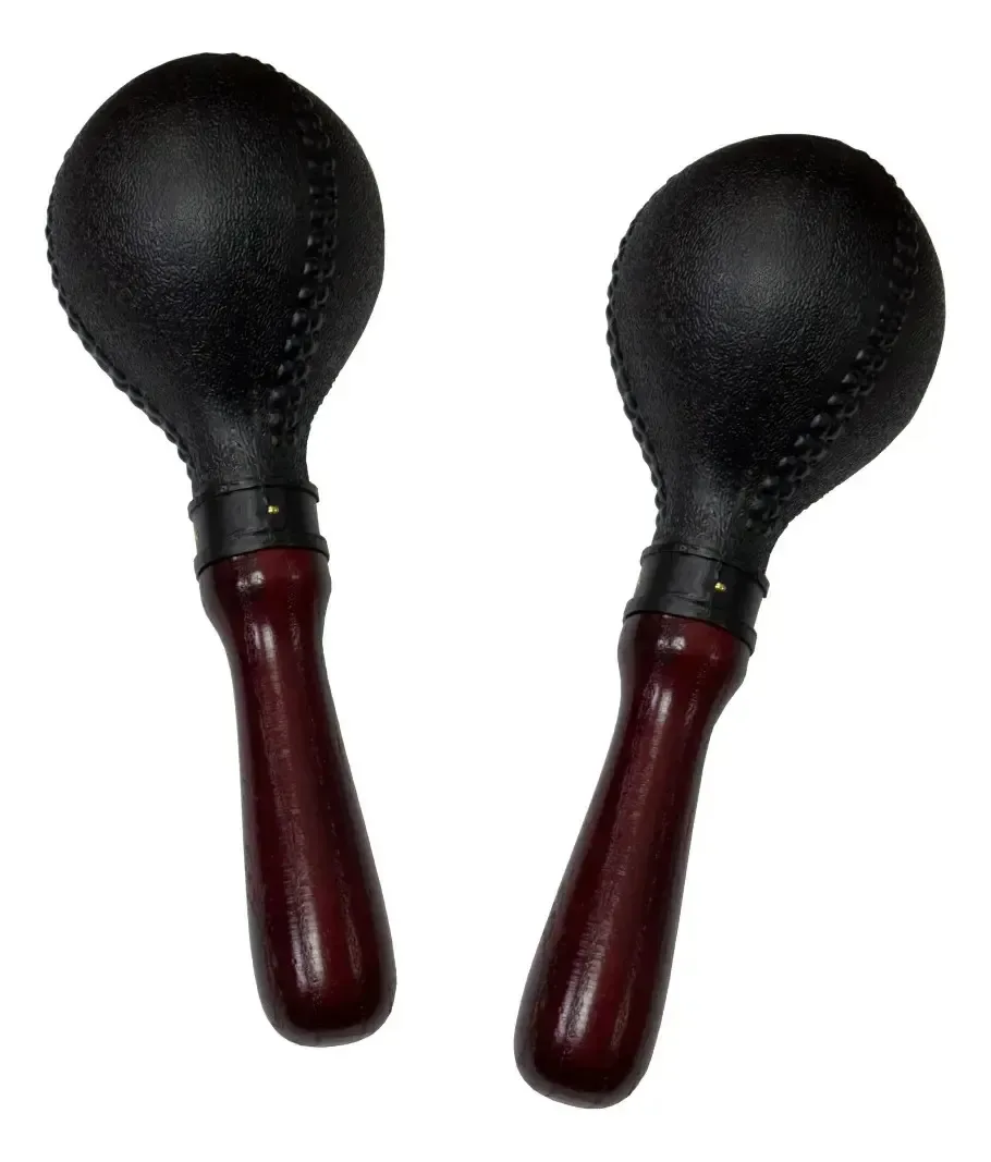 Chocalho Maraca Liverpool Profissional Cabo De Madeira Preto