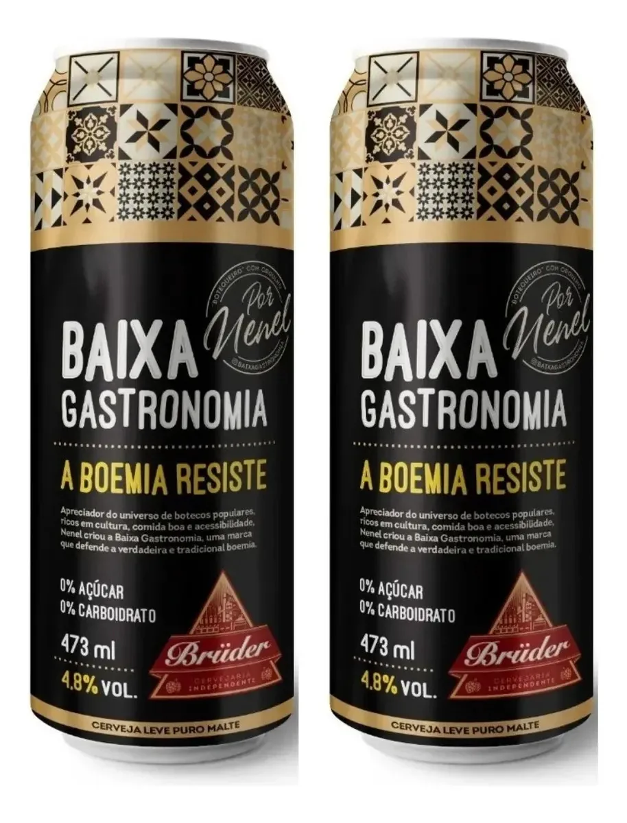 Cerveja Artesanal Bruder Baixa Gastronomia Low Lata 473ml