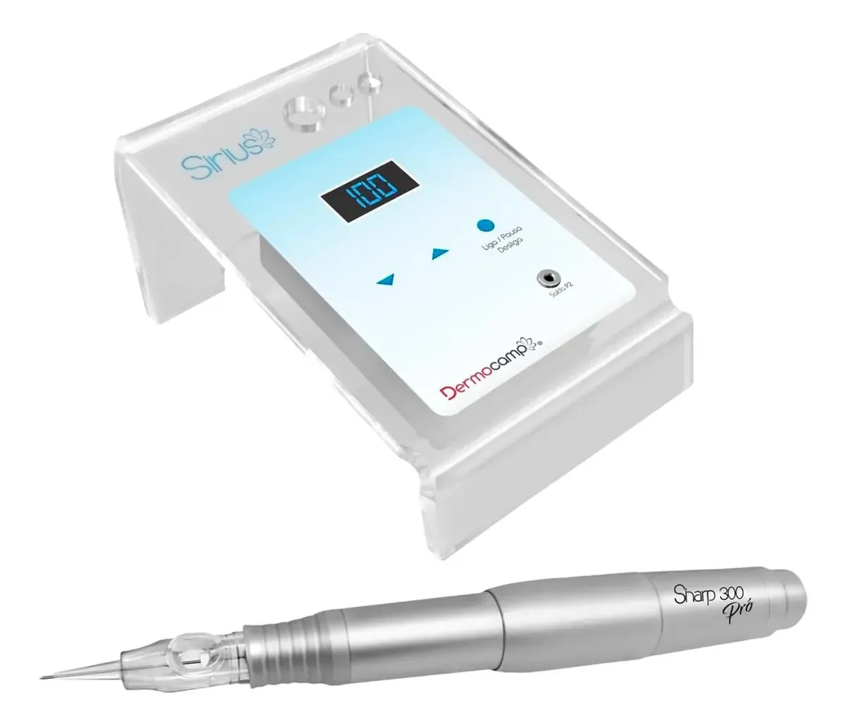 Kit Micropigmentação Sharp 300 Pró Sirius + Suprimentos