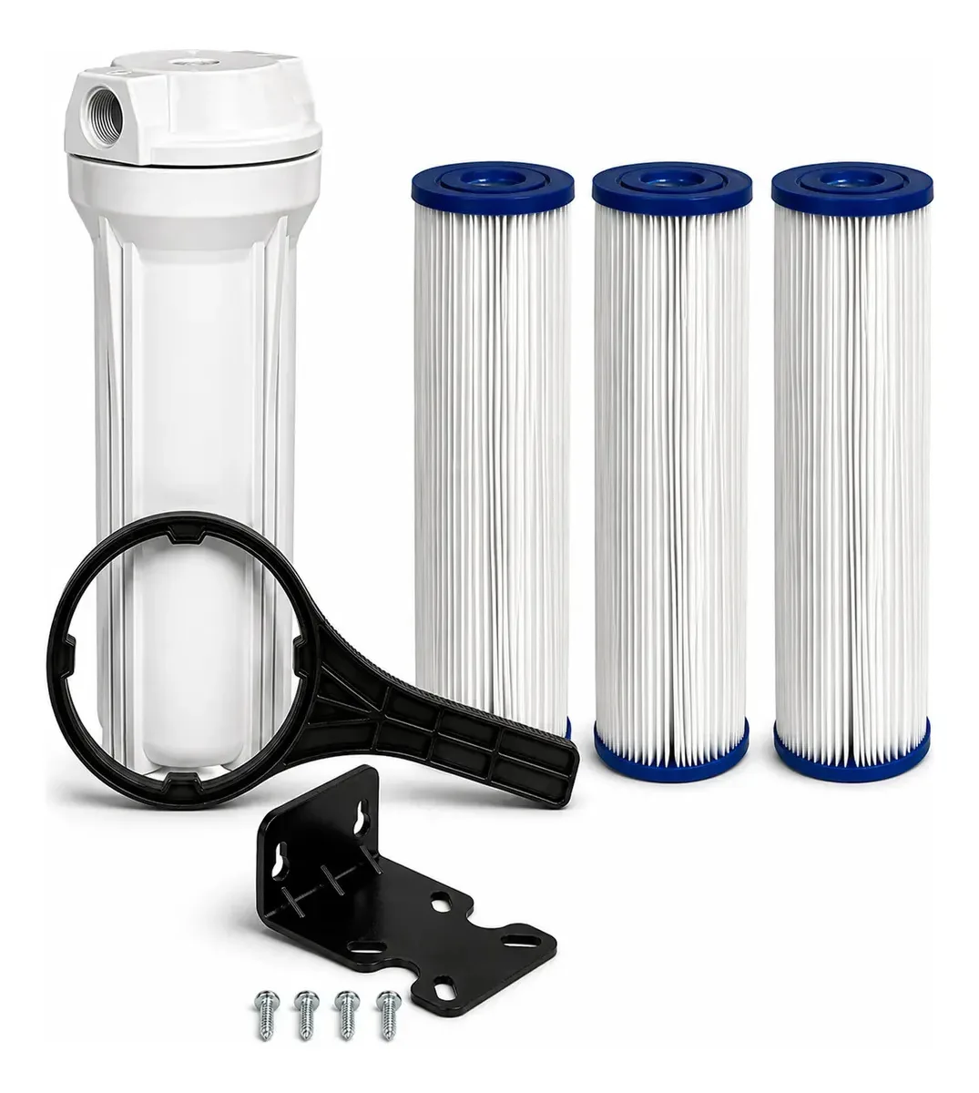 Filtro Água Poço Caipira Nascente Cisterna 1800 L/h 3 Refis Branco
