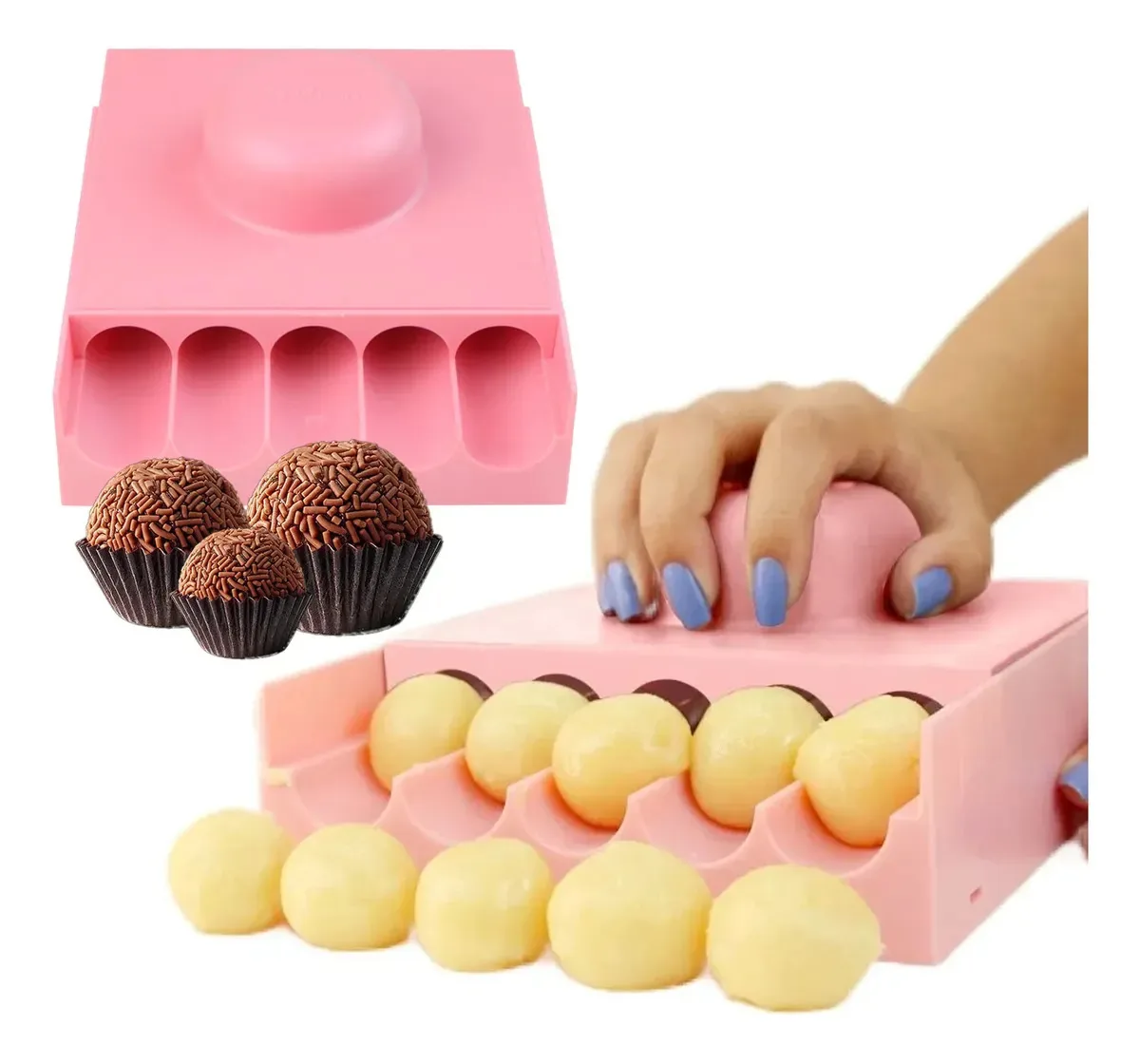 Enrolador Brigadeiro Boleadora Profissional Bluestar Doces 16 Gramas