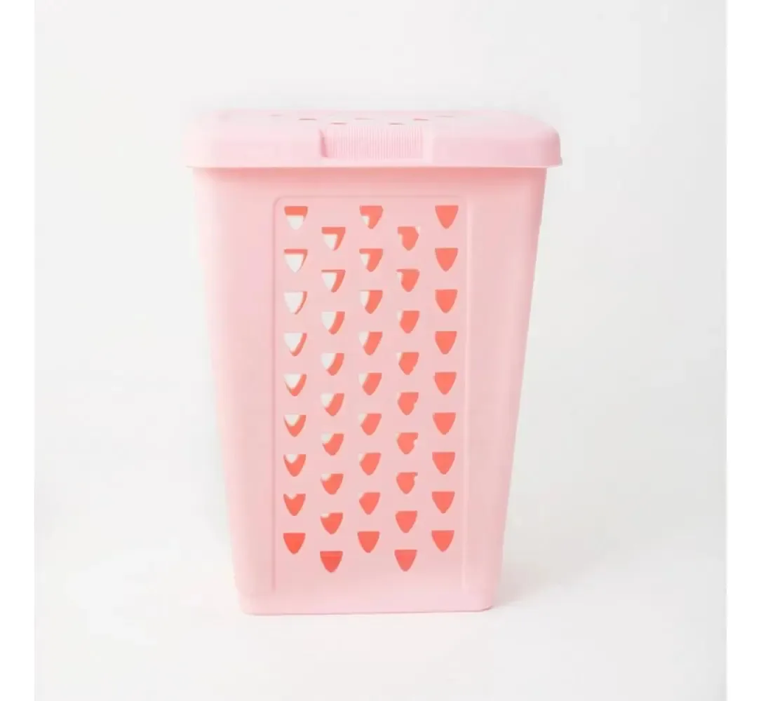 Cesto De Roupa Laundry 60l Rosa
