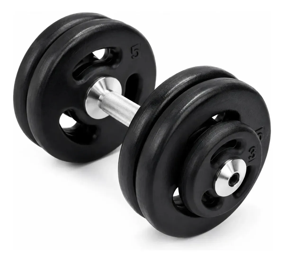 Halter Injetado 28kg Para Musculação Academia Treino Fitness Exercícios De Força Bíceps Tríceps Ombros Peito E Treino Funcional