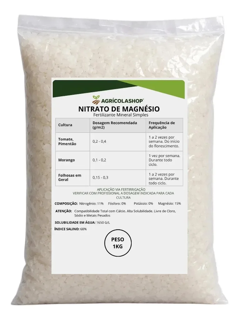 Nitrato de Magnésio Dripsol para Hidroponia 1 kg