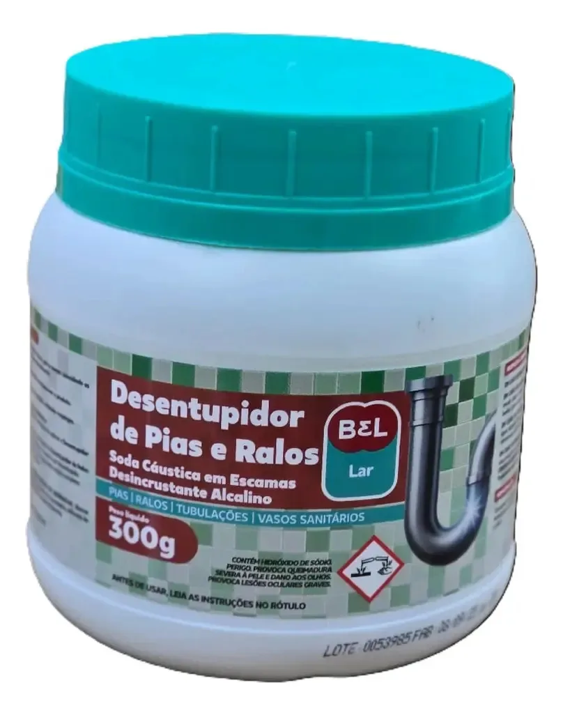 Desentupidor Pias/ralos/sanitario Soda Caustica Escamas B&l