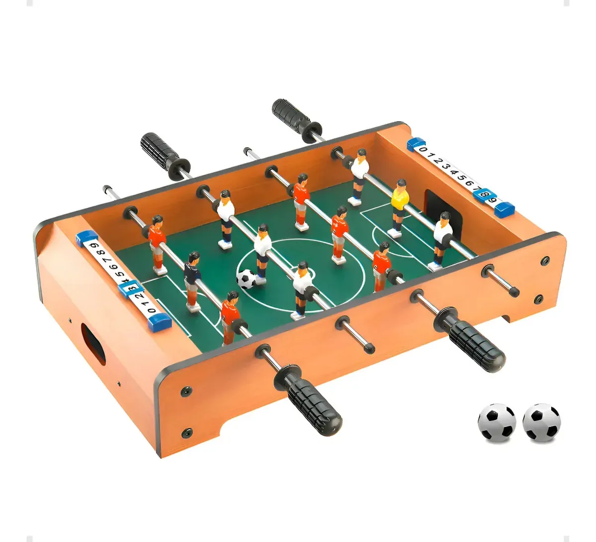 Mini Mesa De Pebolim Com Marcador De Pontos E 2 Bolas Diversão Em Familia