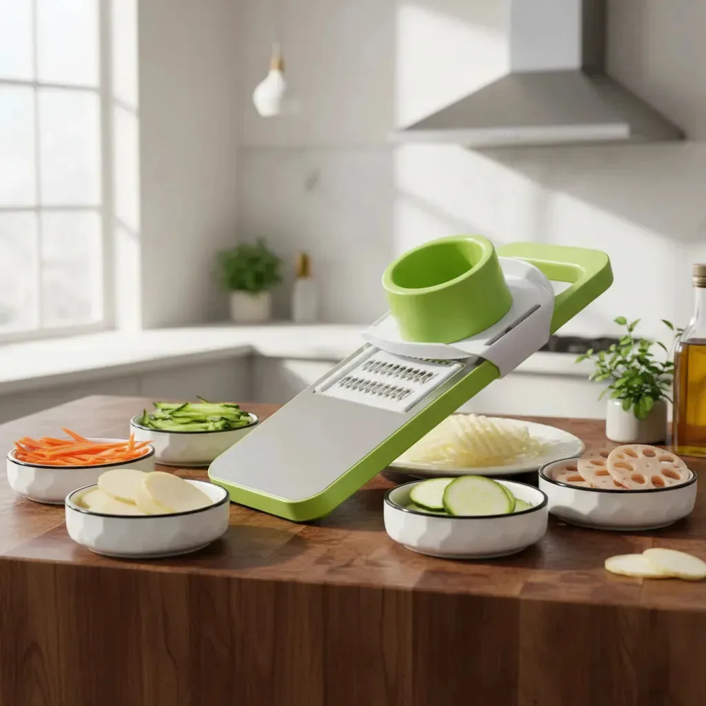 Ralador Multifuncional Para Cortar Legumes, Utensílio Doméstico Para Triturar Legumes E Batatas, Não Machuca As Mãos, Com Várias Lâminas