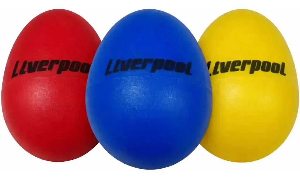 Egg Shaker Liverpool Percussão Cores Sortidas Pack Com 3 Sortidas