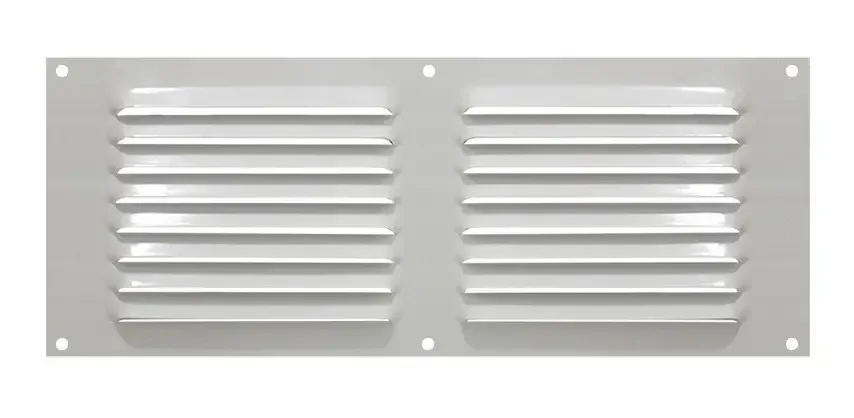 Grade Grelha De Ventilação De Alumínio Branca Itc 35x20 Cm Branco