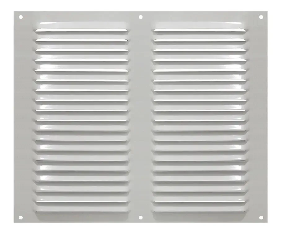 Grade Grelha Ventilação Quadrada Alumínio Branca 40x40 Cm Branca
