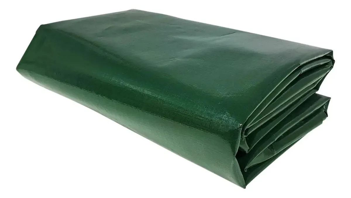 Lona Manta Geomembrana Pebd Verde/preta 700 Micras - 7x4m