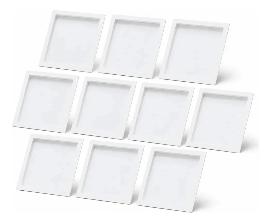 Kit 10 Painéis LED Avant Quadrado de Embutir 30W Branco Frio