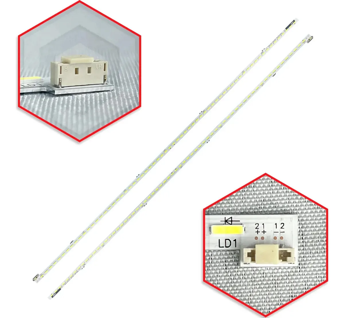 Kit 2 Barras Led Compativel Tv Kdl-55w805a Kdl55w805a