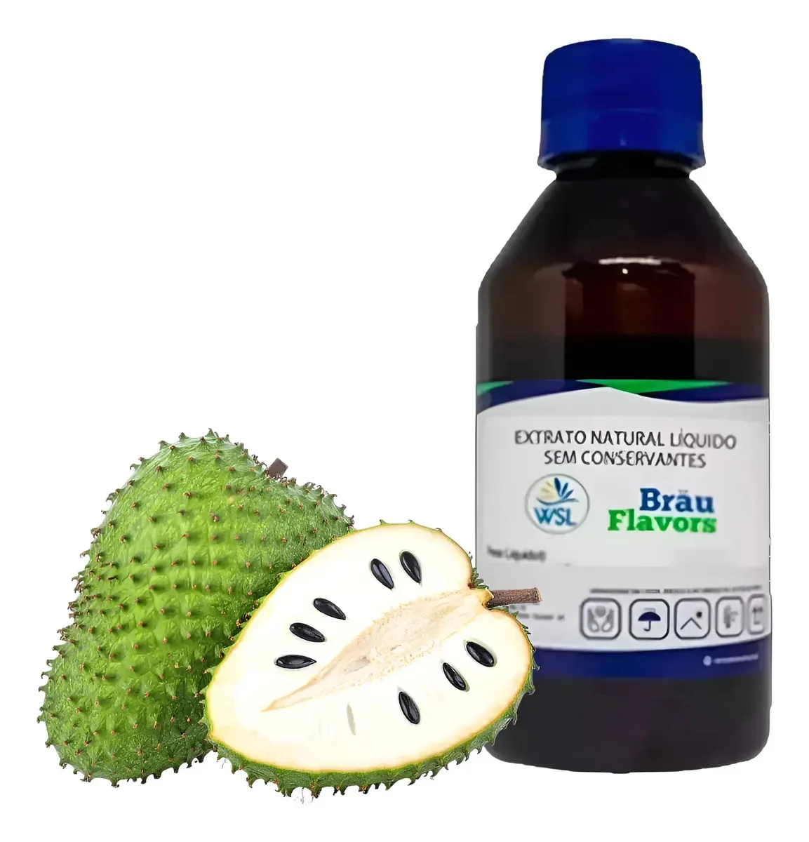 Extrato Natural Brau Flavors Graviola 50g Cerveja Kombucha